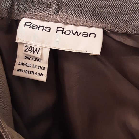 Rena Rowan 24W Silver Grey Straight Skirt - Picture 3 of 6